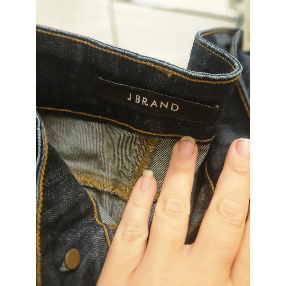 J Brand Women Dark Wash Flare Jeans Indigo Blue Stretch Denim Size 28 - Picture 2 of 4
